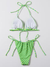 Load image into Gallery viewer, Lime twisted bikini